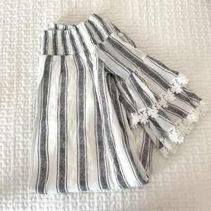 Altar’d State Striped Off Shoulder Dress